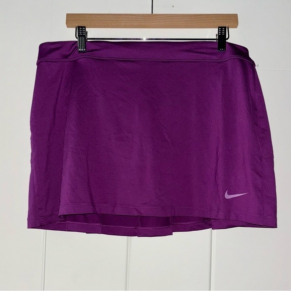 Nike Golf Tour Performance Dri-Fit Pink Fuchsia Plum Pleated‎ Skirt Women’s XL - Picture 1 of 8
